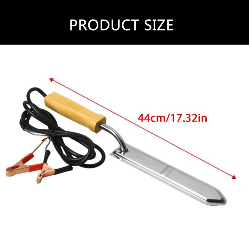 Stainless Steel Beekeeping Tool Electric Honeys Uncapping Scraper with Wood Handle Multipurpose Bees Hive Cutter