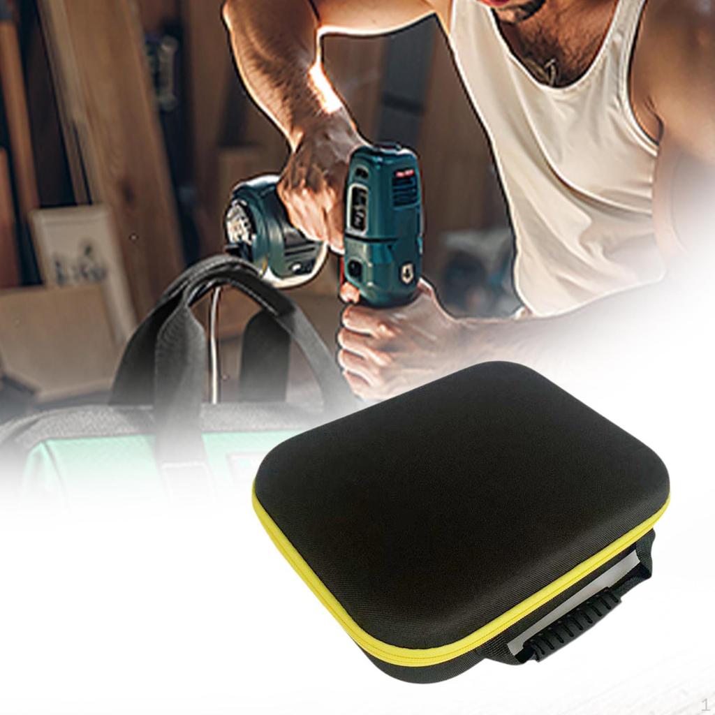 Electric Drill Carry Case Hard Tool Box Multipurpose Lightweight Organizer with Handle for