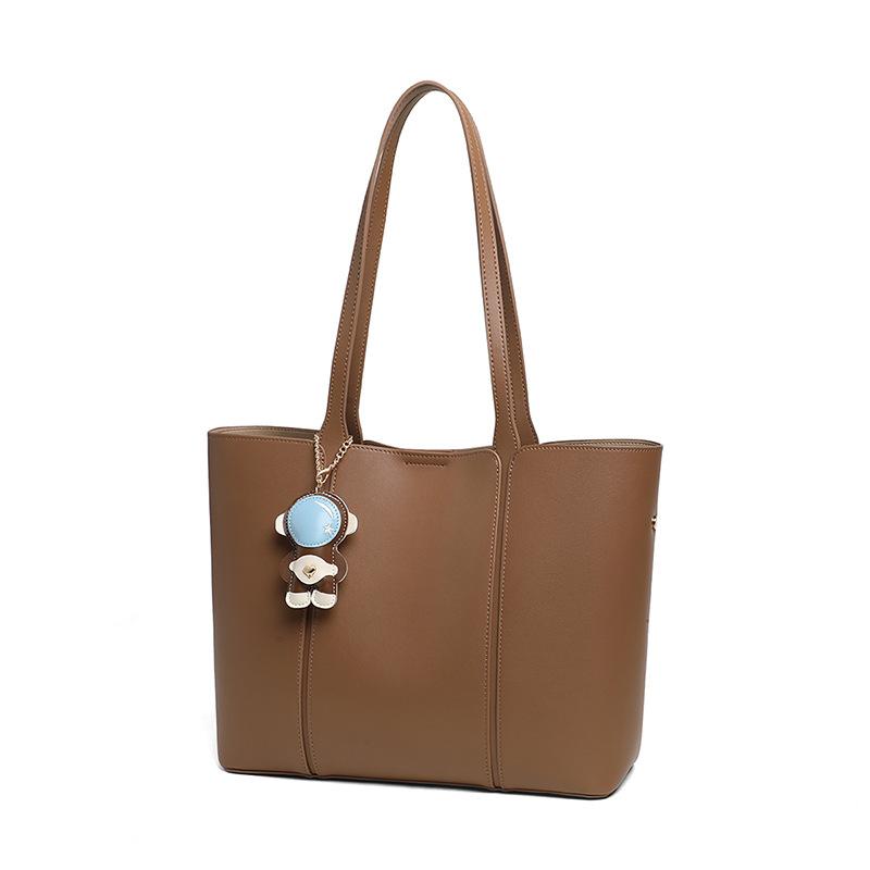 

Женская сумка Commuter Premium Leather Shoulder Tote Bag коричневый