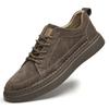 Plus Size Men's Skate Shoes, Size 47, Pigskin Top Layer, British Style, Thick Sole, Youth Casual Fashion Sneakers