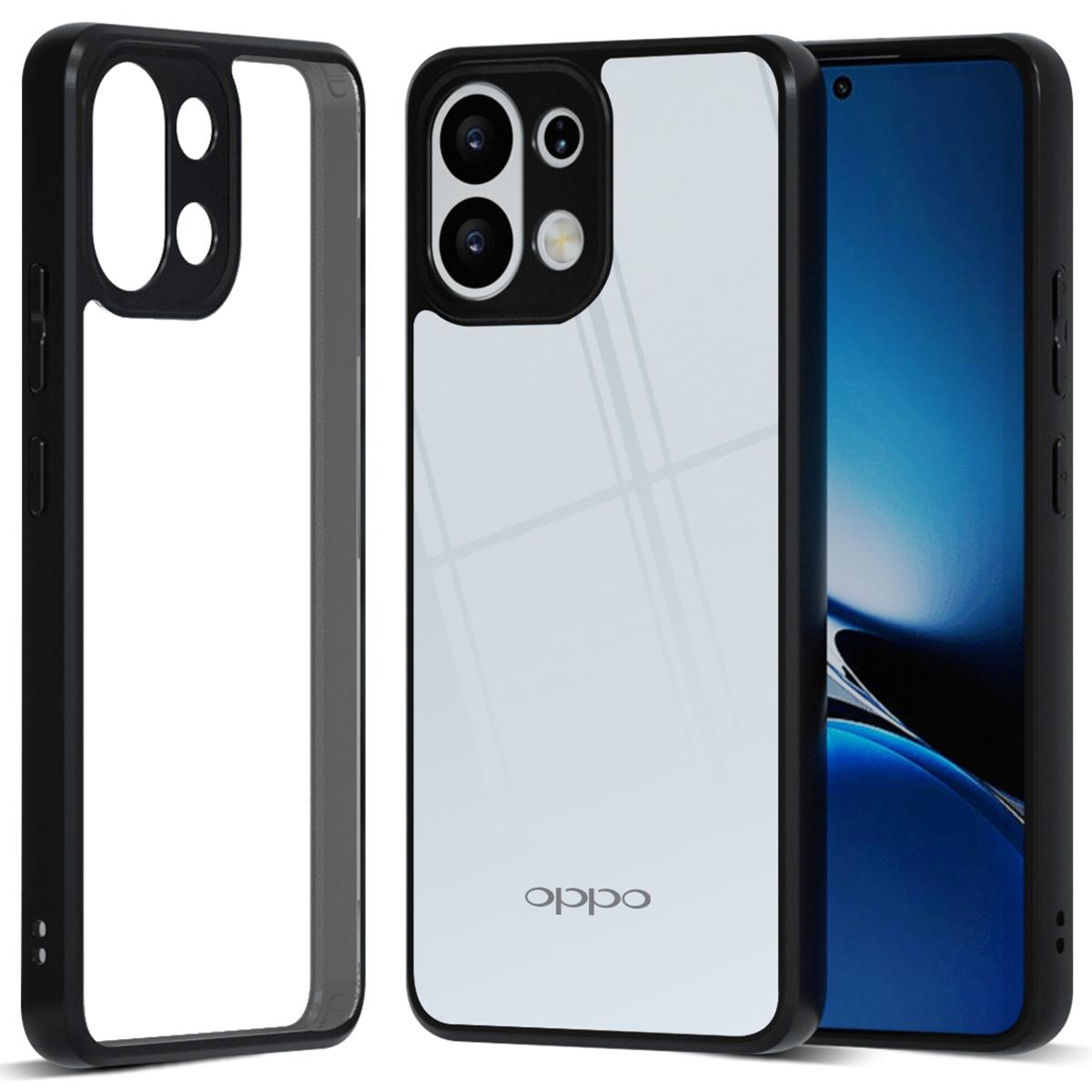

IBMRS For Oppo K13 5G Case Soft TPU Frame Hard PC Back Anti-Fall Phone Cover Transparent Black