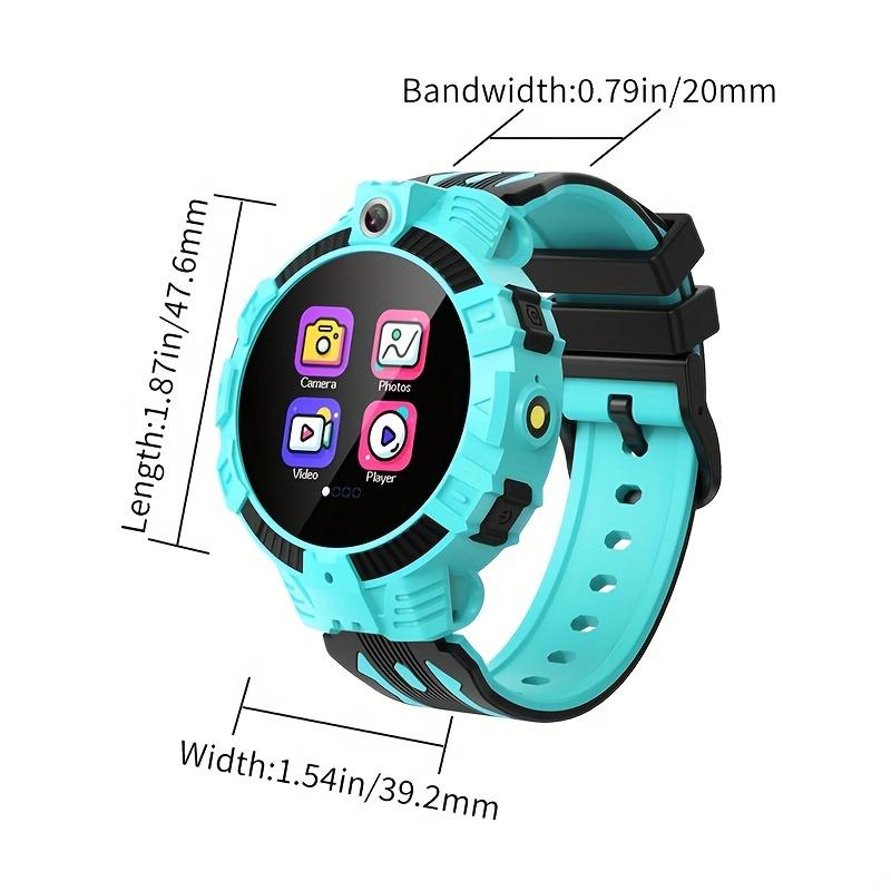 Reloj Inteligente para Niños de 1.44" con Pantalla Táctil, 14 Juegos, Cámara, Reproductor de Música, Alarma, Podómetro y Linterna – Regalo de Reloj Educativo para Niños de 3 a 12 años
