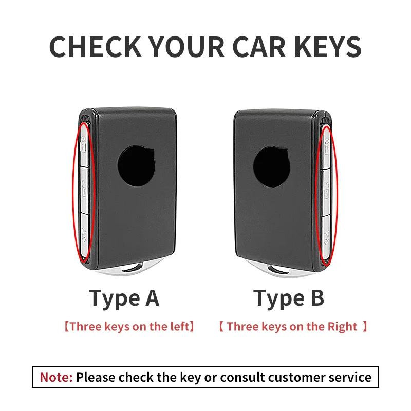 3 Button Leather Car Key Case Cover for Volvo S60 S90 XC40 XC60 XC90 V60 V90 T6 T8 Auto Key Shell Protection Accessaries