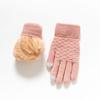 Women's Winter Velvet-Lined Touchscreen Knit Gloves - Cute, Thick, Korean Style, Cold-Proof