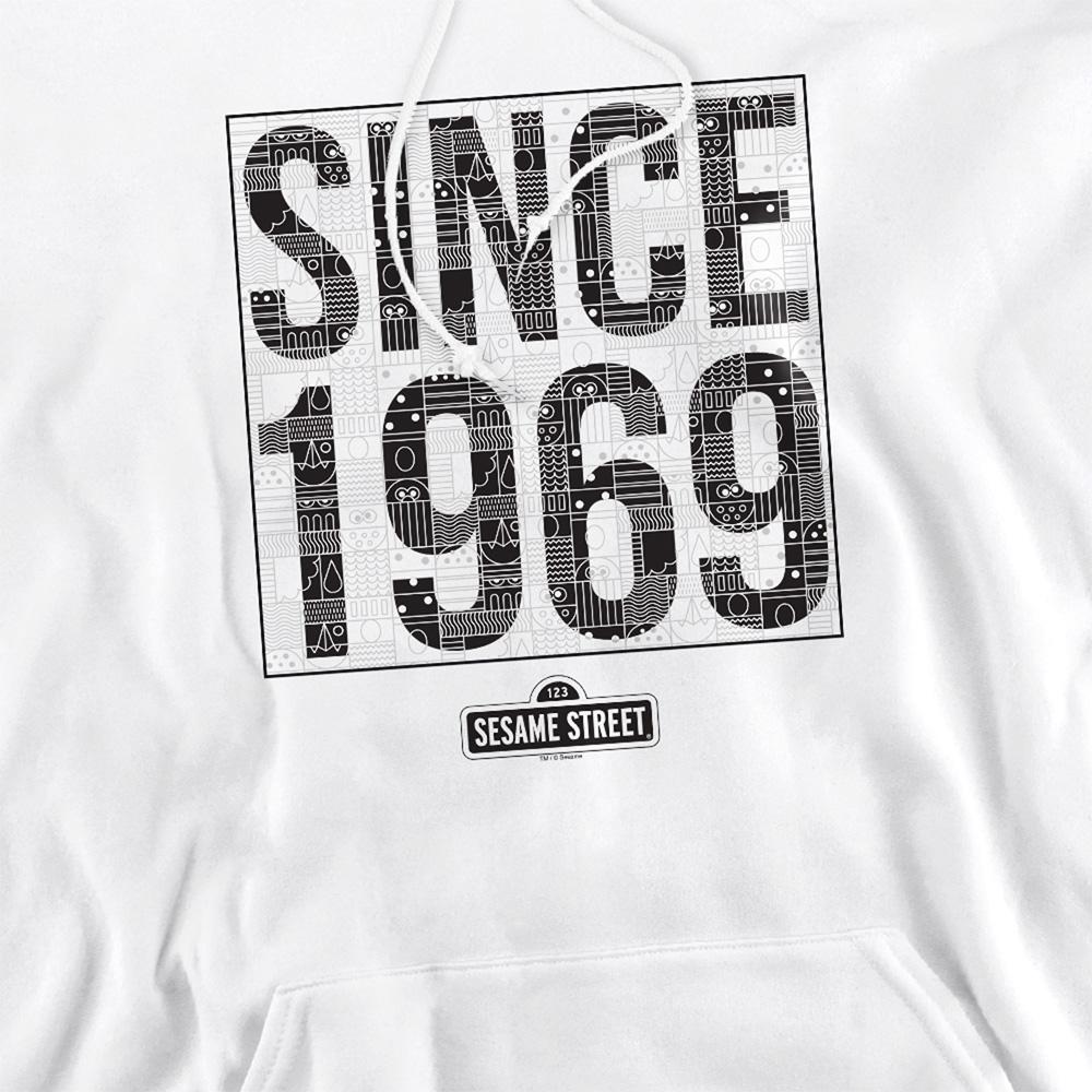Sesame Street Unisex Adult Since 1969 Patterned Hoodie