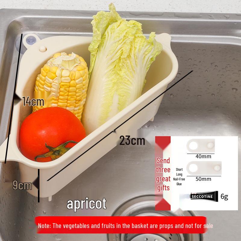 Kitchen Sink Drain Basket Filter: Vegetable Washing & Leftover Strainer Net