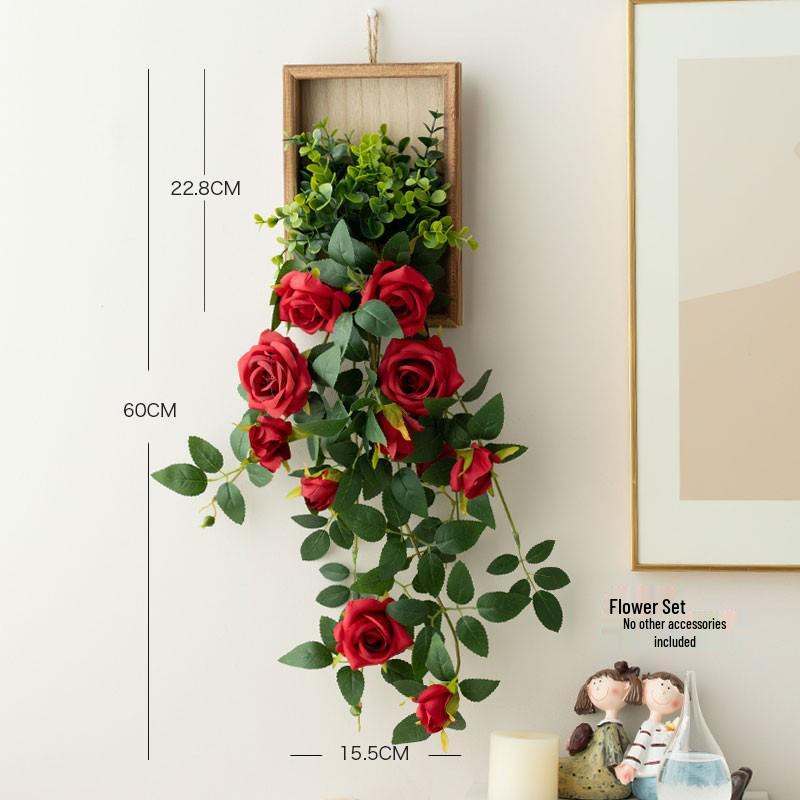 Stylish Daisy Pendant Faux Flower Vine for Indoor Wall Decoration and TV Background