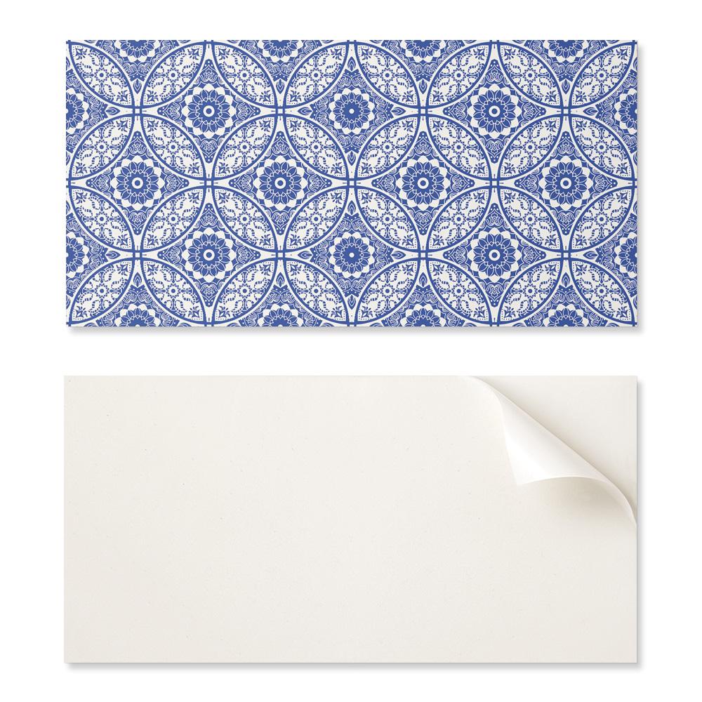 Decorative Self-Adhesive Vinyl Panel - For Hallway 100x50 cm Floral Pattern