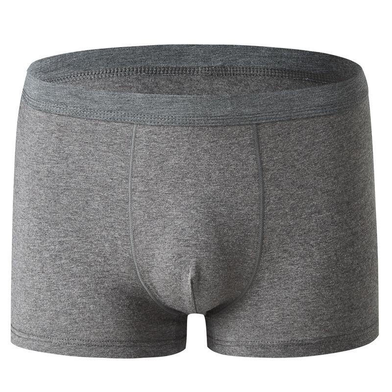 Large Size Men's Spring and Summer Cotton Youth Mid - Waist Flat Angle Underwear