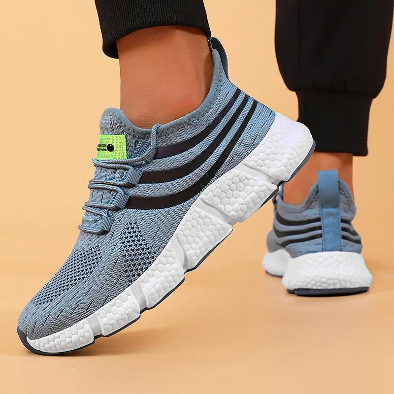 Men Shoes Breathable Classic Running Sneakers for Man Outdoor Light Comfortable Mesh Shoes Slip  Walking Shoes Tenis Masculino