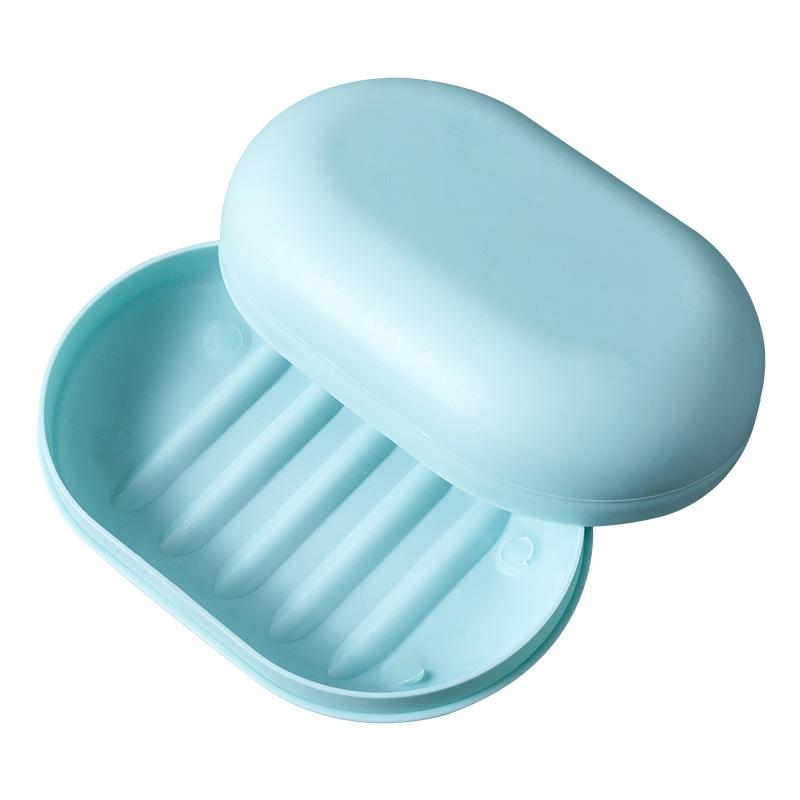 1Creative Sealed Soap Box with Lid Fashionable Portable Soap Holder Handmade Soap Tray Drainage Home Travel Storage Soap Box
