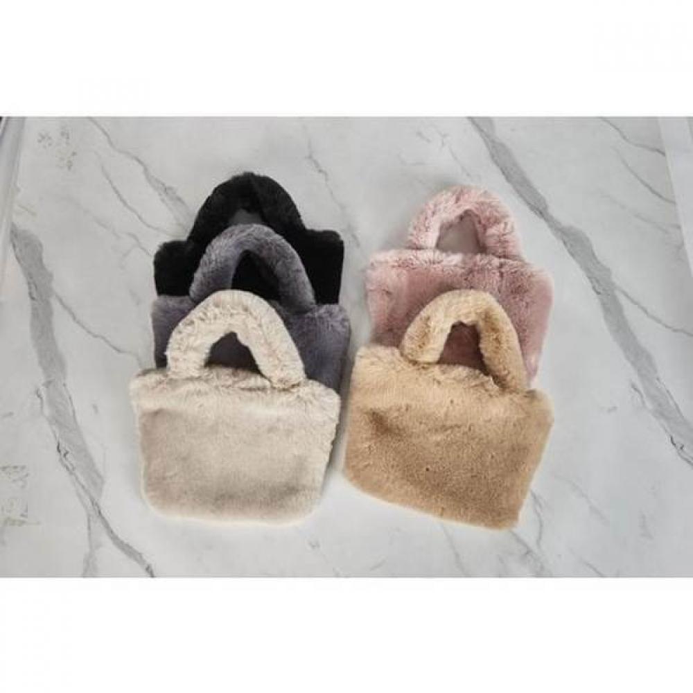 Lala Fogni Fur Tote   Crossbody Bag   Lemon  Maiab0029 