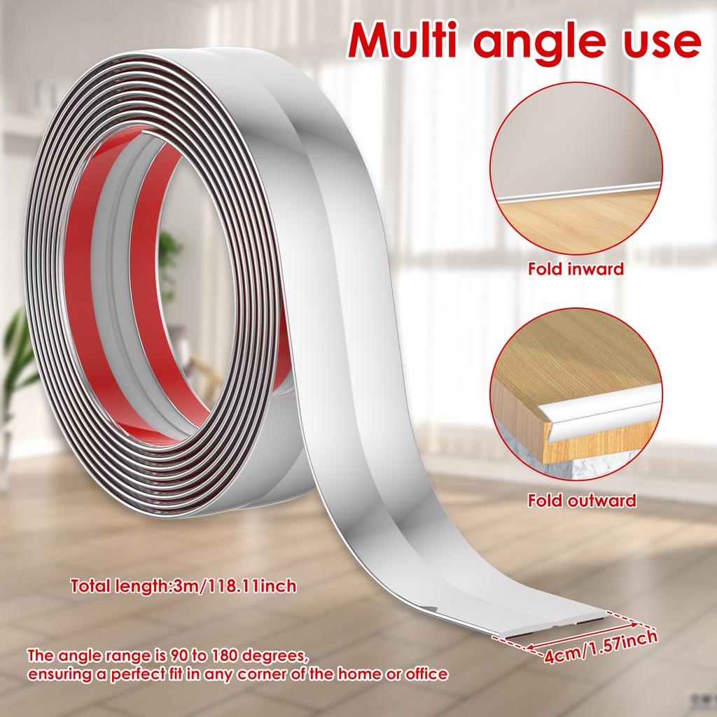 3M/9.84ft Table Edge Guard Self Adhesive Furniture Corner Protector Strip Waterproof Baby Child Anti-collision Strip