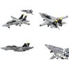 Mini F-14 Tomcat Model Movable Wings DIY Building Blocks Educational Toy Gift for Kids Xmas Birthday