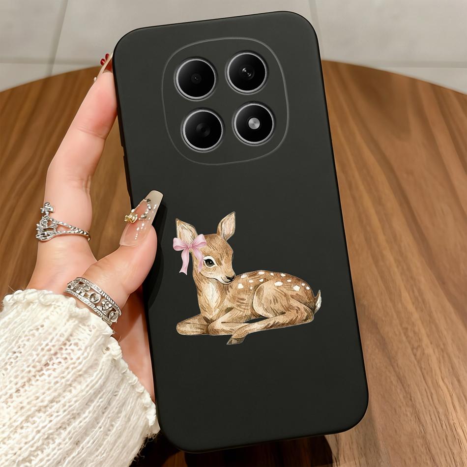 Cute Cats Cover For Poco M8 Pro 5G Phone Case Soft Protective Black Funda For Poco M 8 M8Pro Untra Thin Durable Back Covers Capa