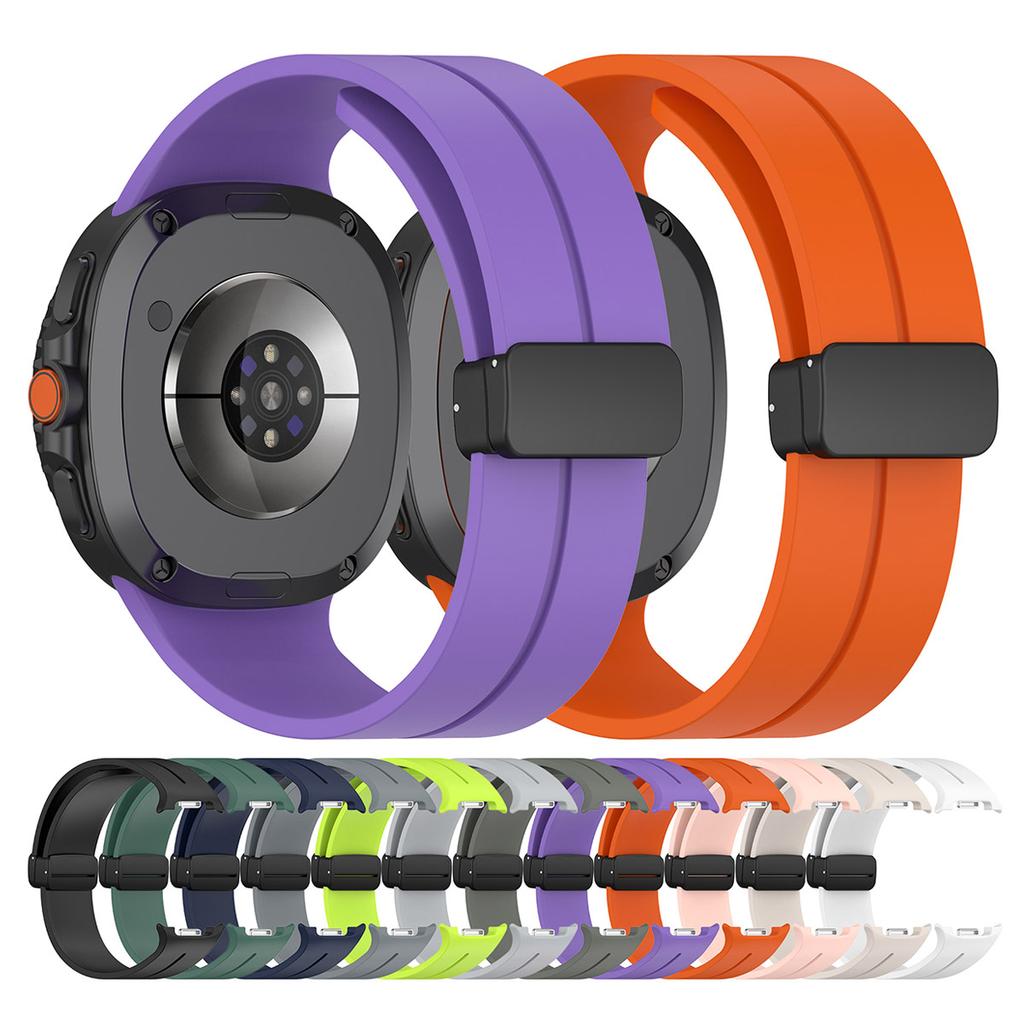 Magnetic Buckle Band For Samsung Galaxy Watch 8/Watch 8 Classic 40mm 44mm 46mm No Gaps Silicone Strap Replace Watchbands Correa