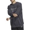 adidas Alphabet Print Pattern Pullover Crew Neck Sweatshirt Men Tops Grey HZ7018
