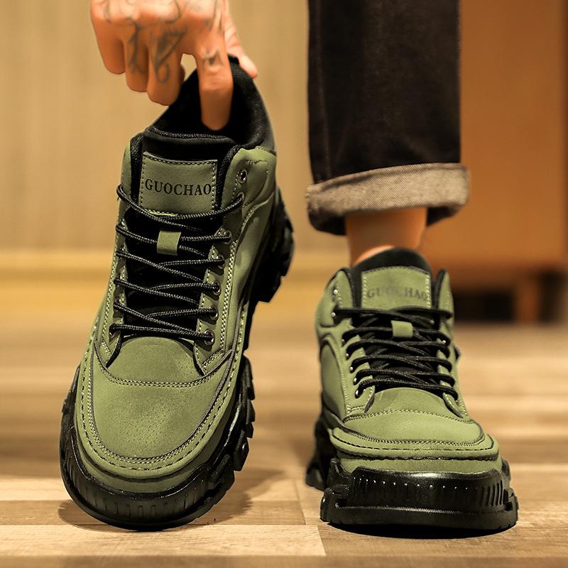 New British Style Low-top Soft-soled Cushioning Sports Trendy Shoes Outdoor Street Shooting Comfortable Casual Boots
