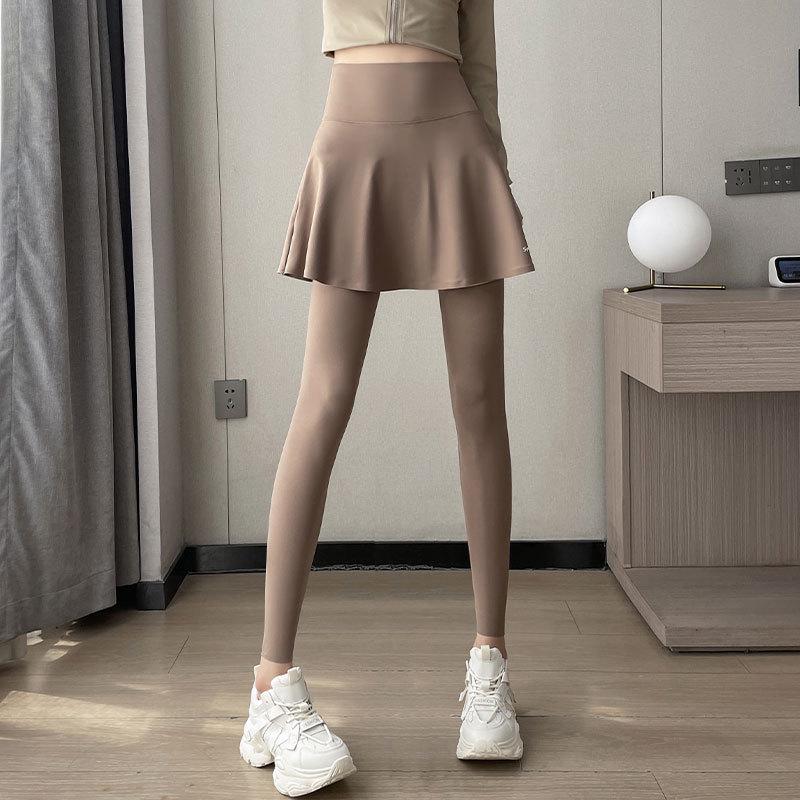 Women's 2024 High-End Yoga Set: Advanced Morning Run Jacket, Fitness Skirt, and Running Pants for Autumn/Winter