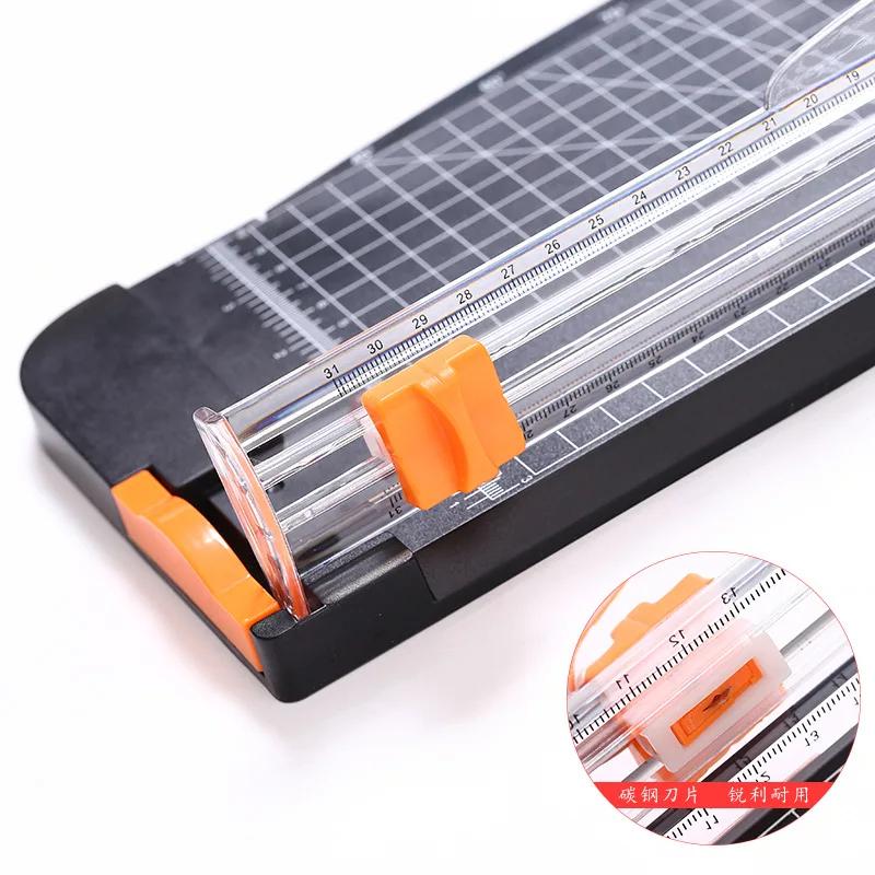 A3/4 Paper Cutter 12 Inch Titanium Paper Trimmer Scrapbooking Tool with Automatic Security Safeguard and Side Ruler Paper Cutter