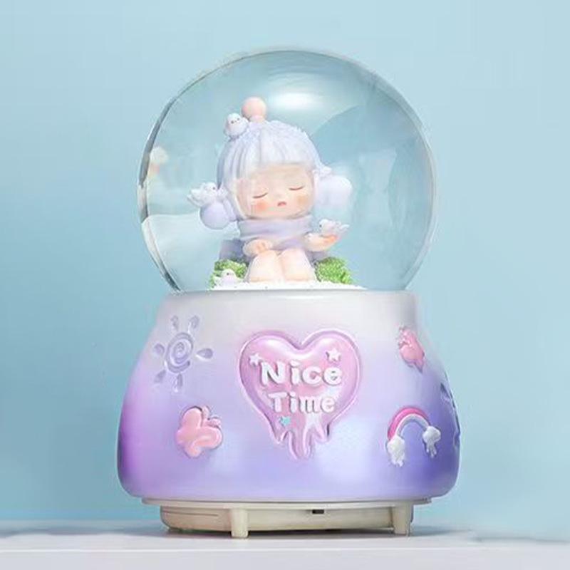 Astronaut Kristallen Bol Muziekdoos Ornament - Student Sneeuwbol Verjaardagscadeau