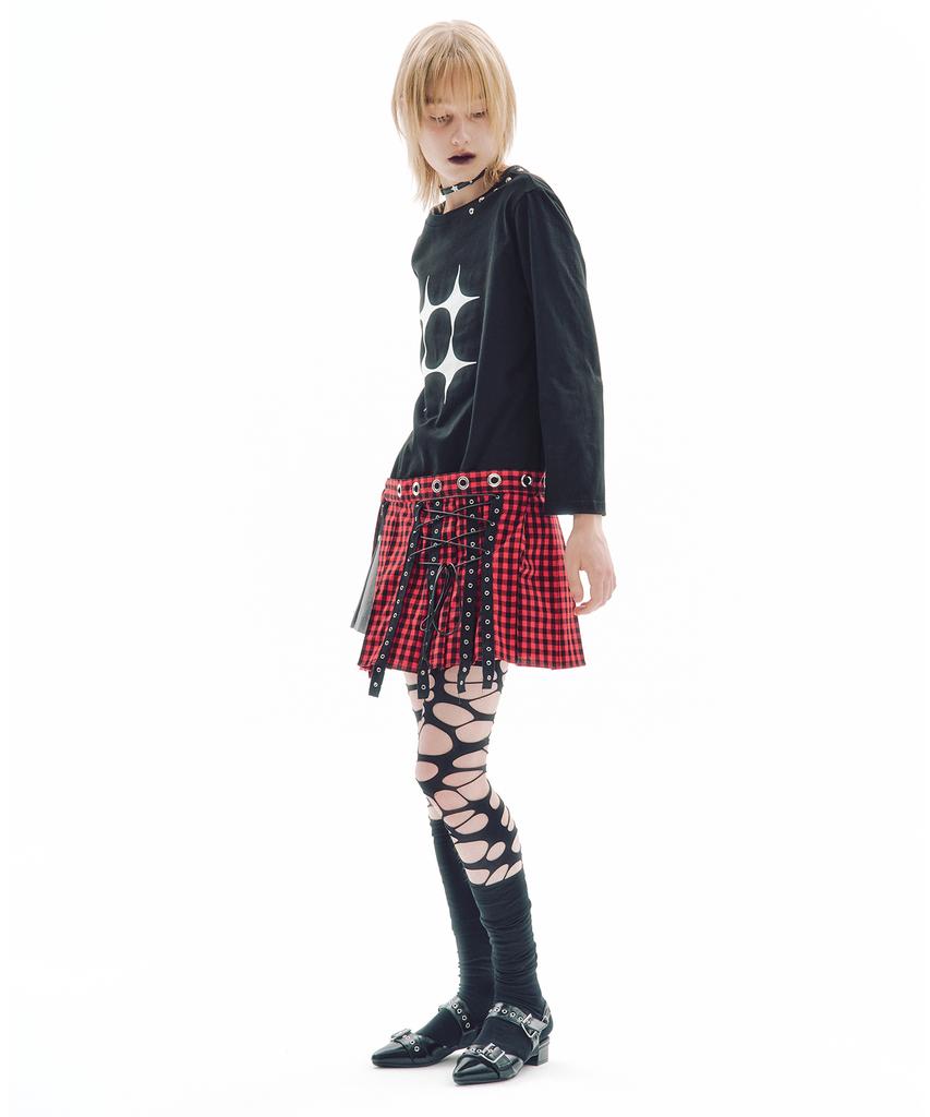 Trip Shop Trip Belt Check Skirt
