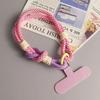 Cell Phone Detachable Rope Keychain Braided Mobile Phone Lanyard Strap Hanging Chain Ring Cord Wrist Strap