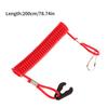 2.0M Boat Motor Kill Stop Switch & Safety Tether Lanyard For Outboard Engine Motor Parts Emergency Flameout Rope