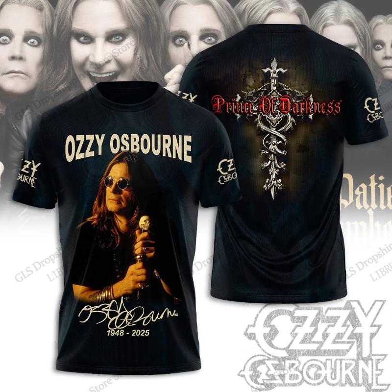 ETST46 Heren T-shirt Rockband Ozzy Osbourne 3D Print T-shirt Tops Dames Grote maat Tops T-shirts Zomer T-shirt Kinderkleding Album L