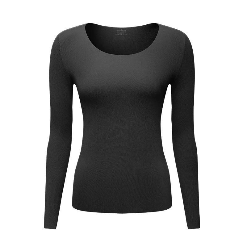 Velvet Women's Seamless Thermal Fleece-Lined Underwear Set for Autumn Winter