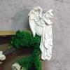 Zcargel Angel Sculpture Door Frame Ornament Sleeping Angel Resin Statue Wall Frame Home Decor Type 1