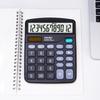 Desktop Calculator Standard Function Calculator with 12-Digit Large LCD Display Solar & Battery Dual Power for Home Basic Office