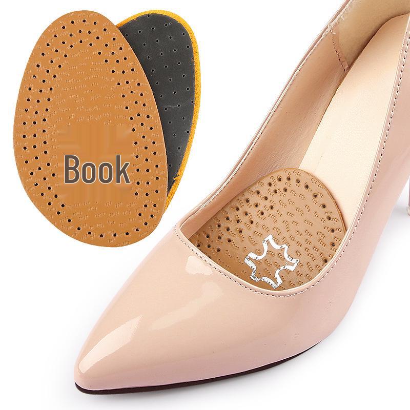 Latex Cowhide Shock-Absorbing Forefoot Pads for Men & Women - Anti-Wear, Thickened, Ideal for Sports & High Heels