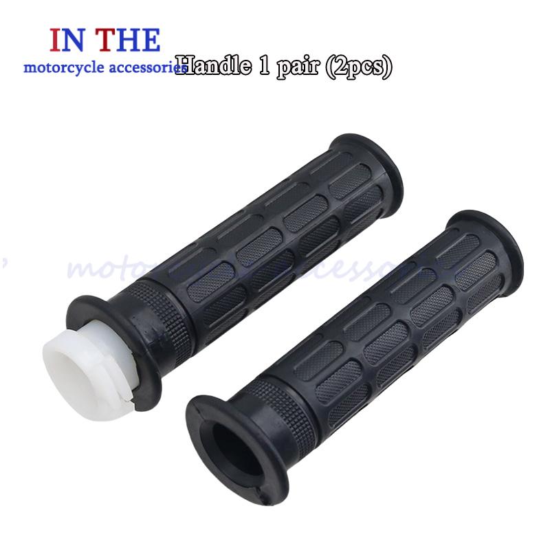 Motorcycle Handlebar Grips Left Right Pair Universal Hand Handle Throttle for Honda CG110 CG125 JX125 CB125S SL100 SL125 XL100 Throttles 2