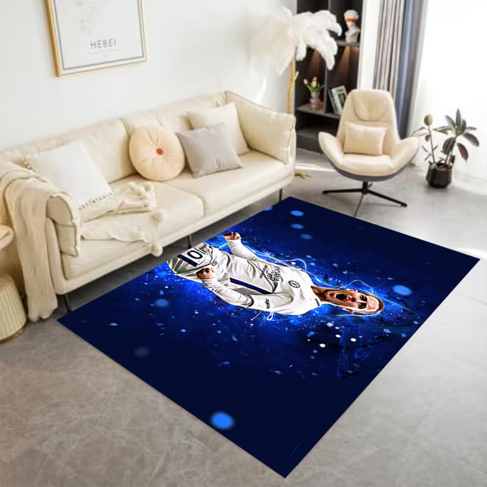 Chelsea Fc Player Portrait Floor Rug Office Rug Perfect for Dormitory Balcony Bedrooms Foyer Anti-slip Rug Anime Office Decor Best for Christmas