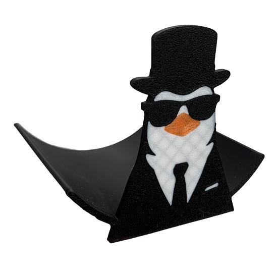 Penguin Toilet Roll Holder Funny Penguin Gentleman Toilet Paper Holder 3D Printed Freestanding Paper Towel Holder for Bathroom Kitchen Decor