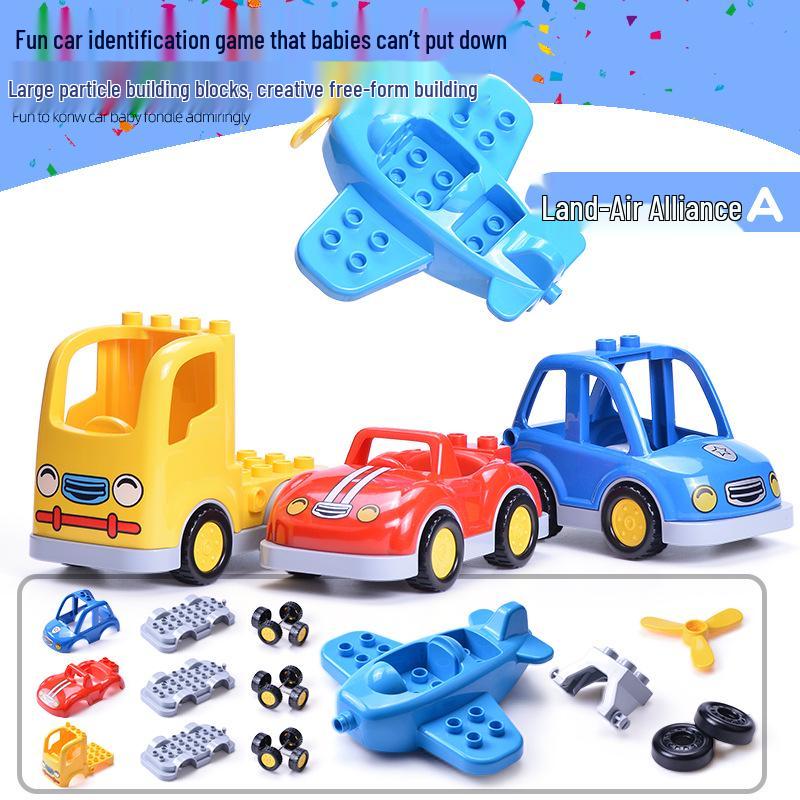 Gergely Large Particle Car & Airplane Model Interlocking Building Blocks Accessories