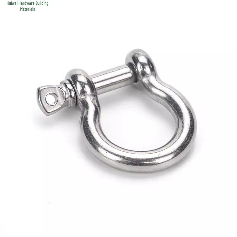 316 Stainless Steel Marine Shackles - Japanese D, U, Bow, Arched Types - Sizes M4, M5, M6, M8, M10, M12