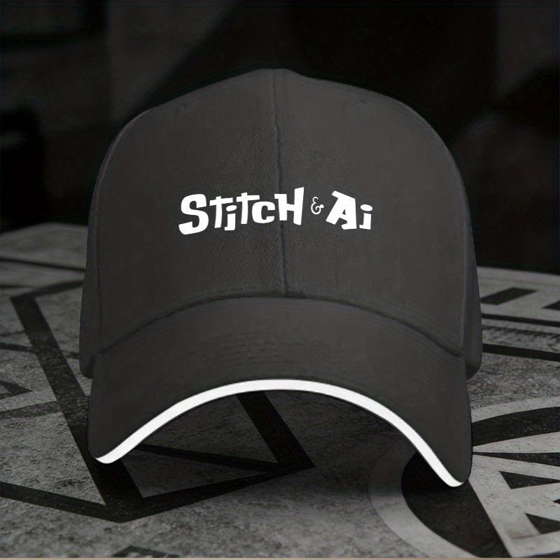 New An Adjustable Sandwich Baseball Cap Related to 'Stitch & Ai', a Lightweight Printed Women'S Hat, And a Trendy 'AI' Men'S Cap
