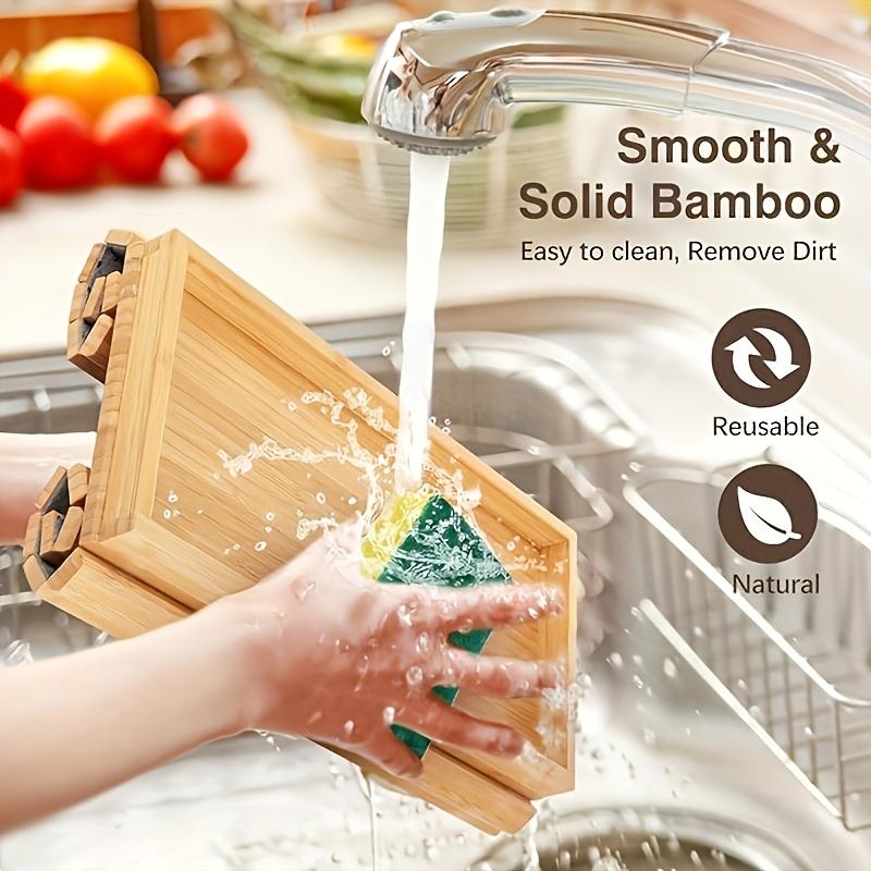 Bambus Sofa Armlehnen Tablett Faltbare Snack-Platte Holz Wohnzimmer Beistelltisch Aufbewahrungstablett