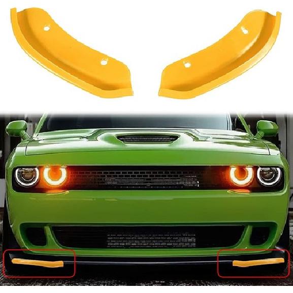 Front Splitter Bumper Lip Protector for 15+ Dodge Challenger SRT Hellcat Yellow