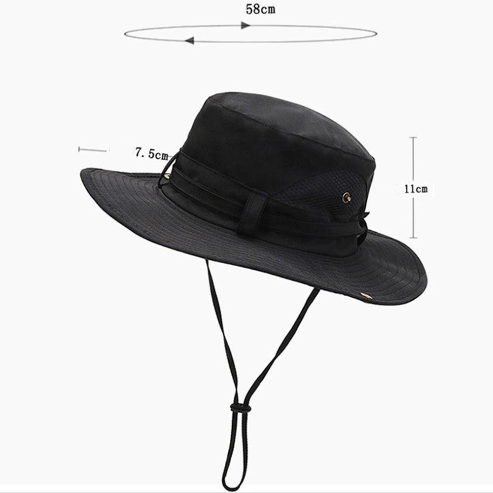 UV Protection Men Bucket Hat Wide Brim Sun Hat Fashion Hiking Hats