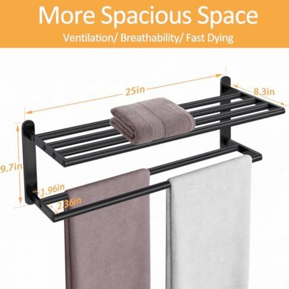 Aluminum Towel Rack Bathroom Towel Rack Rust Resistant