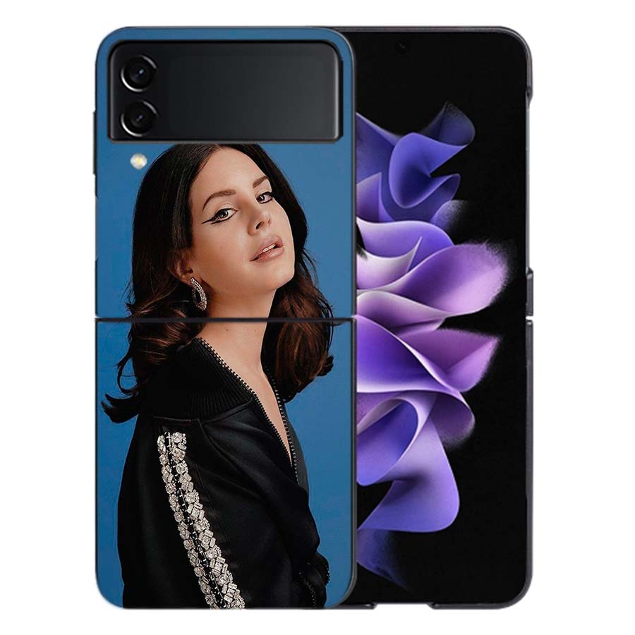 Singer Lana D-Del Rey Phone Case For Samsung Z Flip 6 7 5G Galaxy Z Flip 5 4 3 5G Cases Shockproof Hard Cover TPU