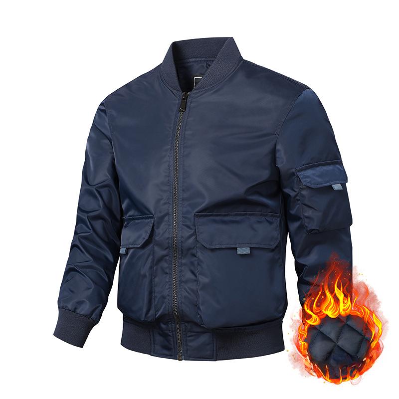 Arbeidsjakke Høst- og vinterfrakk Bomberjakke Flyjakke for menn