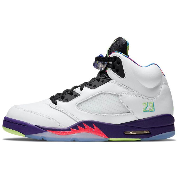 Air Jordan 5 Retro Alternate Bel-Air Unisex Sneakers White Court-Purple Racer-Pink DB3335-100