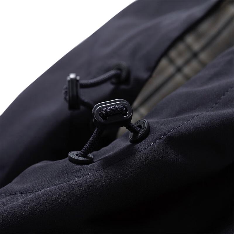 Septwolves Men's Hooded Mid-Length Windbreaker