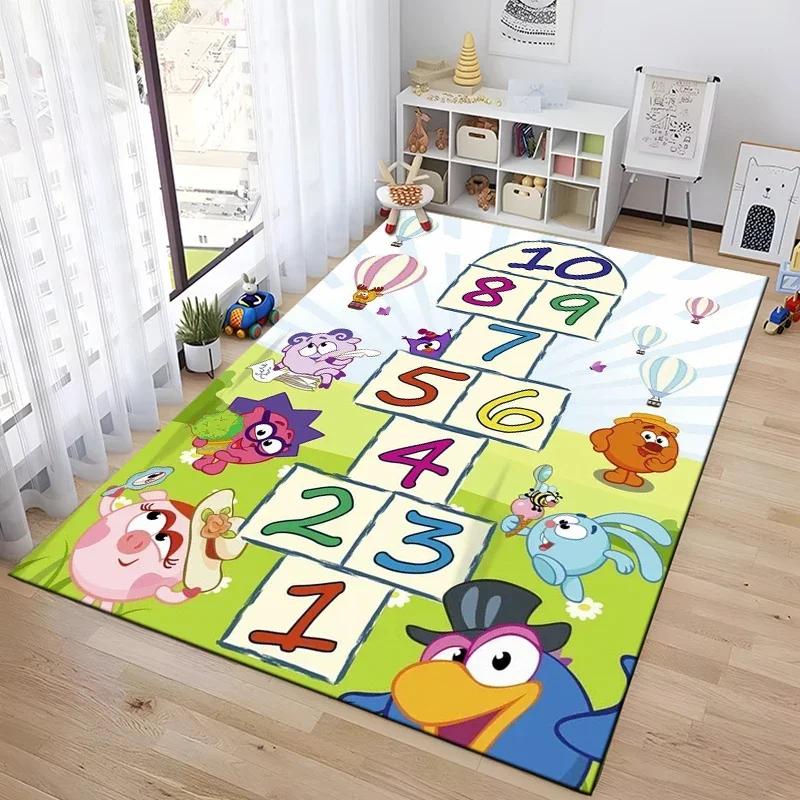Hopscotch Indoor Cartoon Parent-child Game Decoration Carpet Bedroom Bedside Children's Number Game Room Decoration Floor Mat