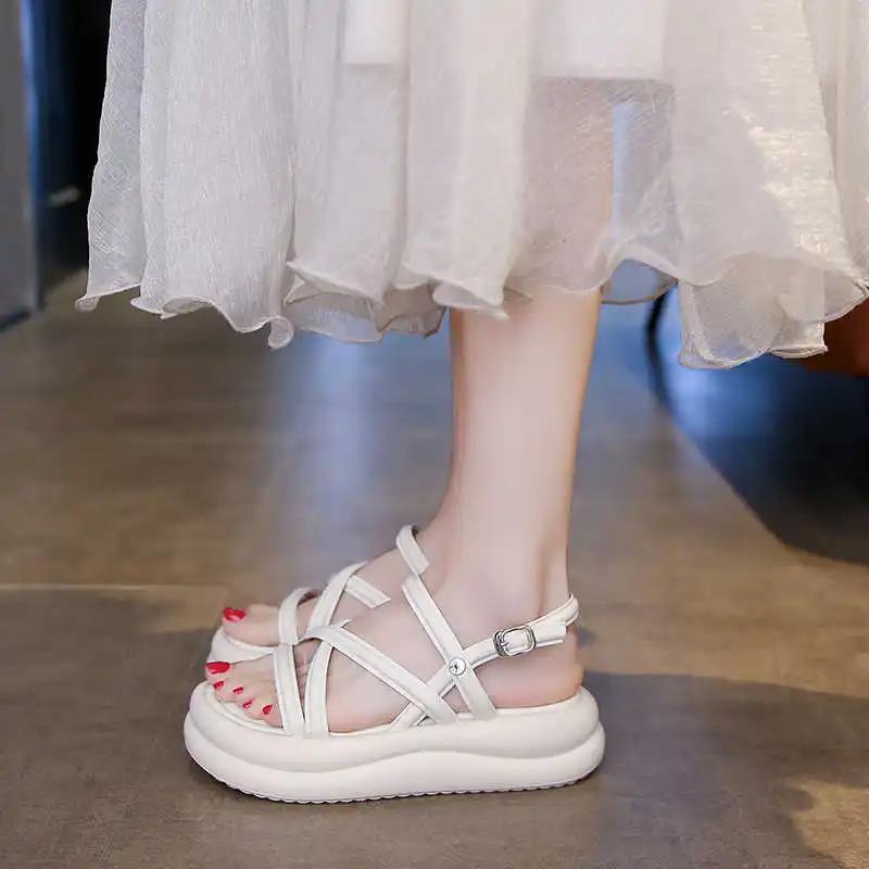 Fashion Spring Spring-autumn Woman's Summer Beach Sandals Lace-up Shoes Cool Slippers Sneakers Sport Minimalist Classic Popular