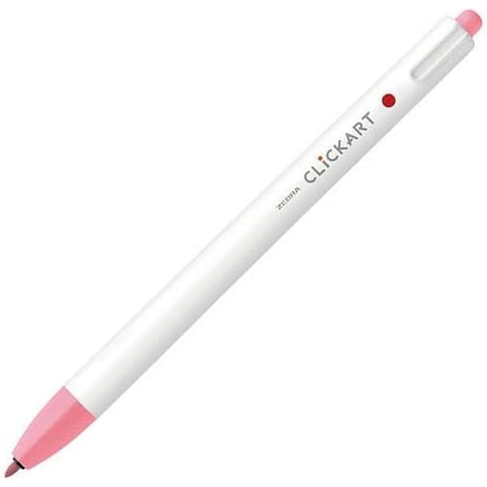 zebra knock water-based color pen clicker peach pink wyss 22 pp